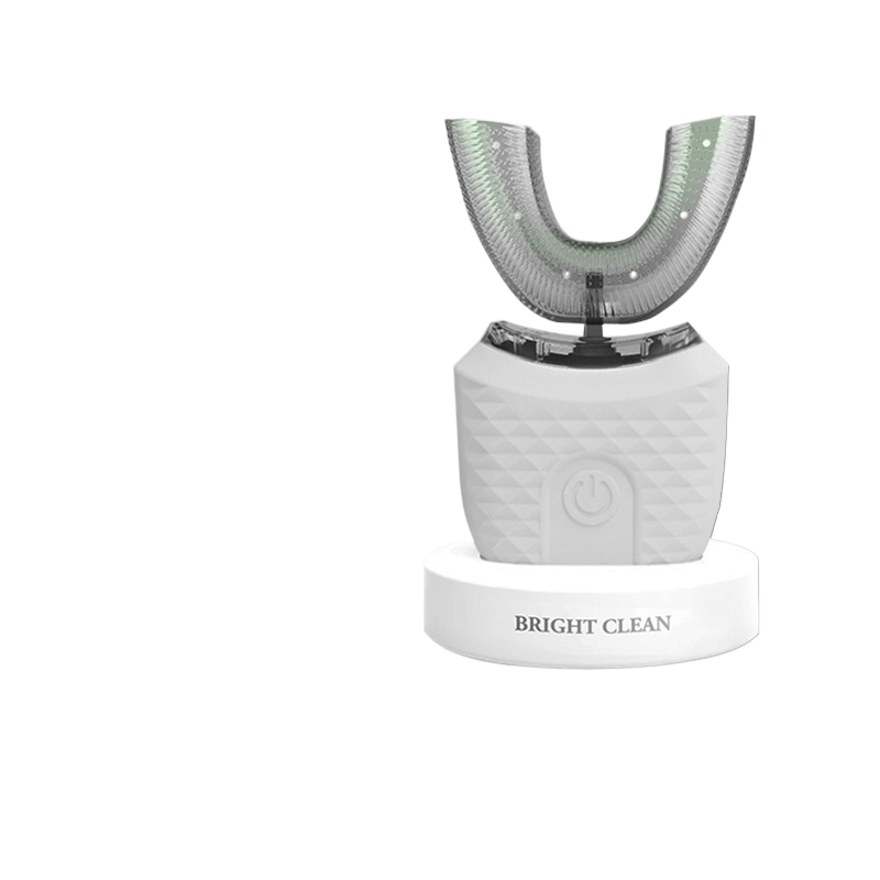 Cepillo de dientes eléctrico para adultos, carga USB automática, cepillo de dientes de onda sónica en forma de U, cepillo de dientes recargable inteligente de 360 grados