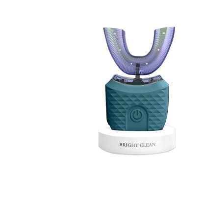 Cepillo de dientes eléctrico para adultos, carga USB automática, cepillo de dientes de onda sónica en forma de U, cepillo de dientes recargable inteligente de 360 grados