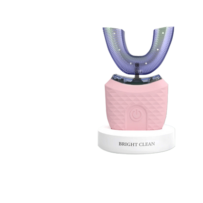 Cepillo de dientes eléctrico para adultos, carga USB automática, cepillo de dientes de onda sónica en forma de U, cepillo de dientes recargable inteligente de 360 grados