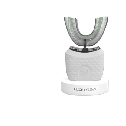 Cepillo de dientes eléctrico para adultos, carga USB automática, cepillo de dientes de onda sónica en forma de U, cepillo de dientes recargable inteligente de 360 grados